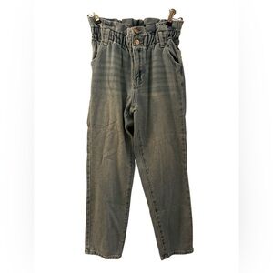 PacSun Paper bag waist High Rise Mom Jeans size 24 light Wash